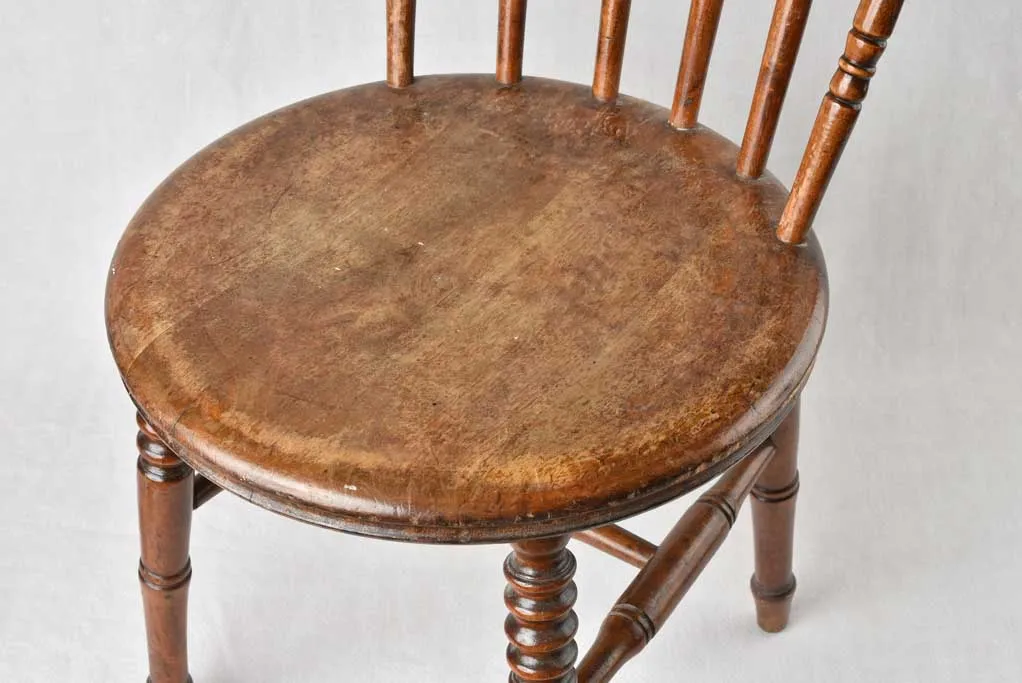 19th century English kitchen chair - elm wood