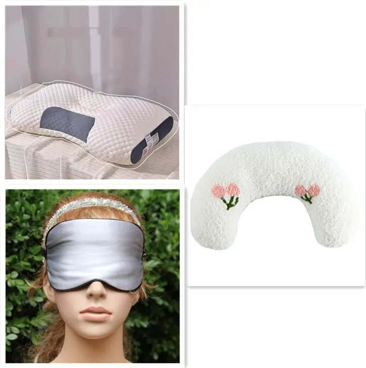 3D Knitted Cotton Pillow Sleep Aid