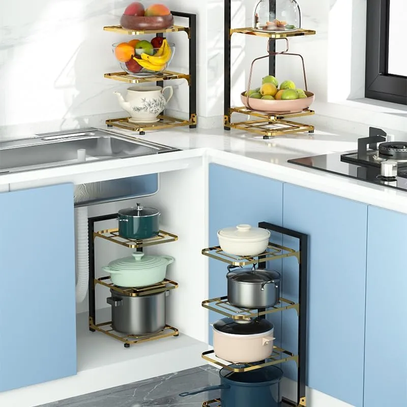 5 Layer Pots and Pans Organizer for Cabinet Organizer