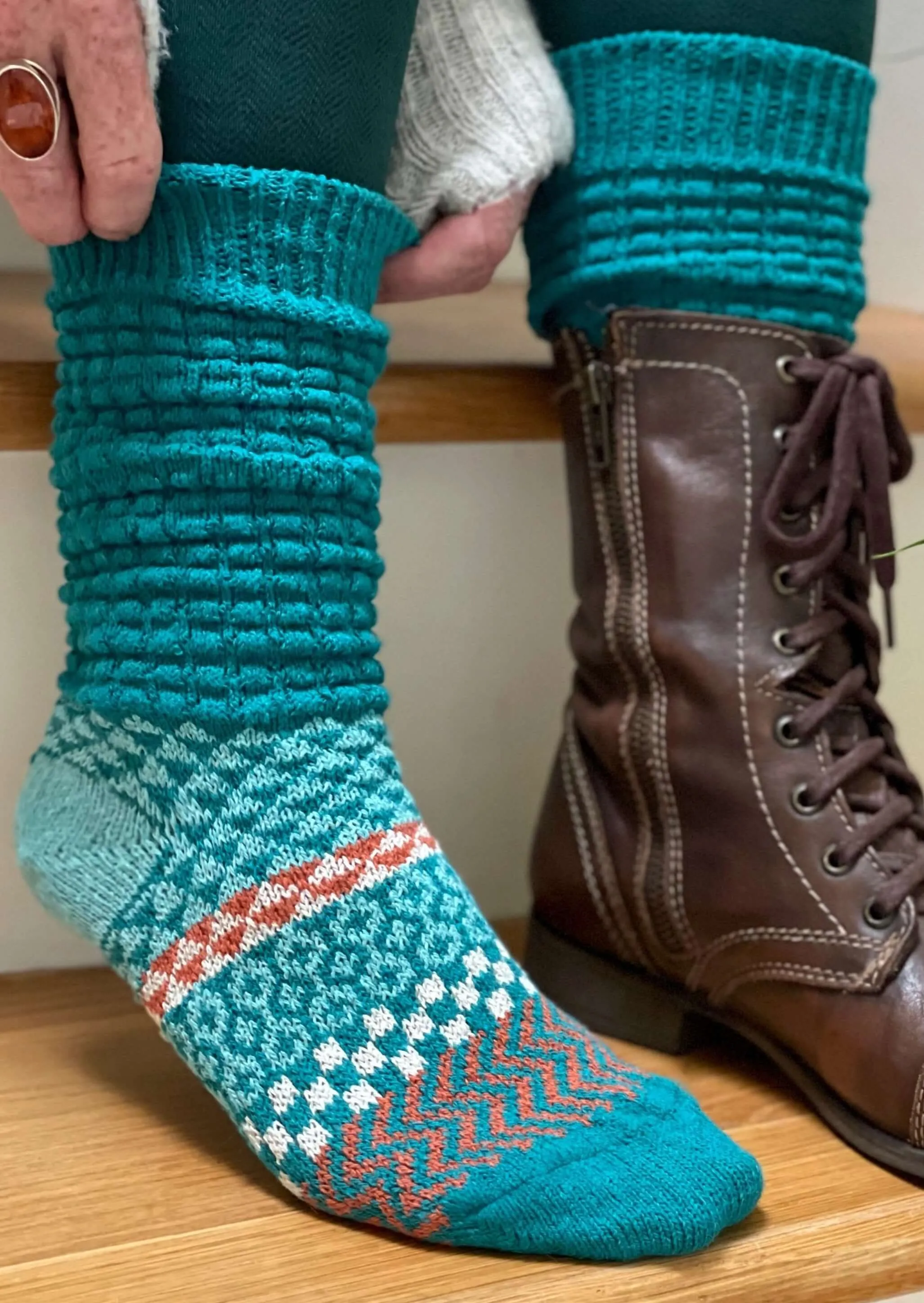 ABALONE Knitted Fusion Slouch Socks Made in USA