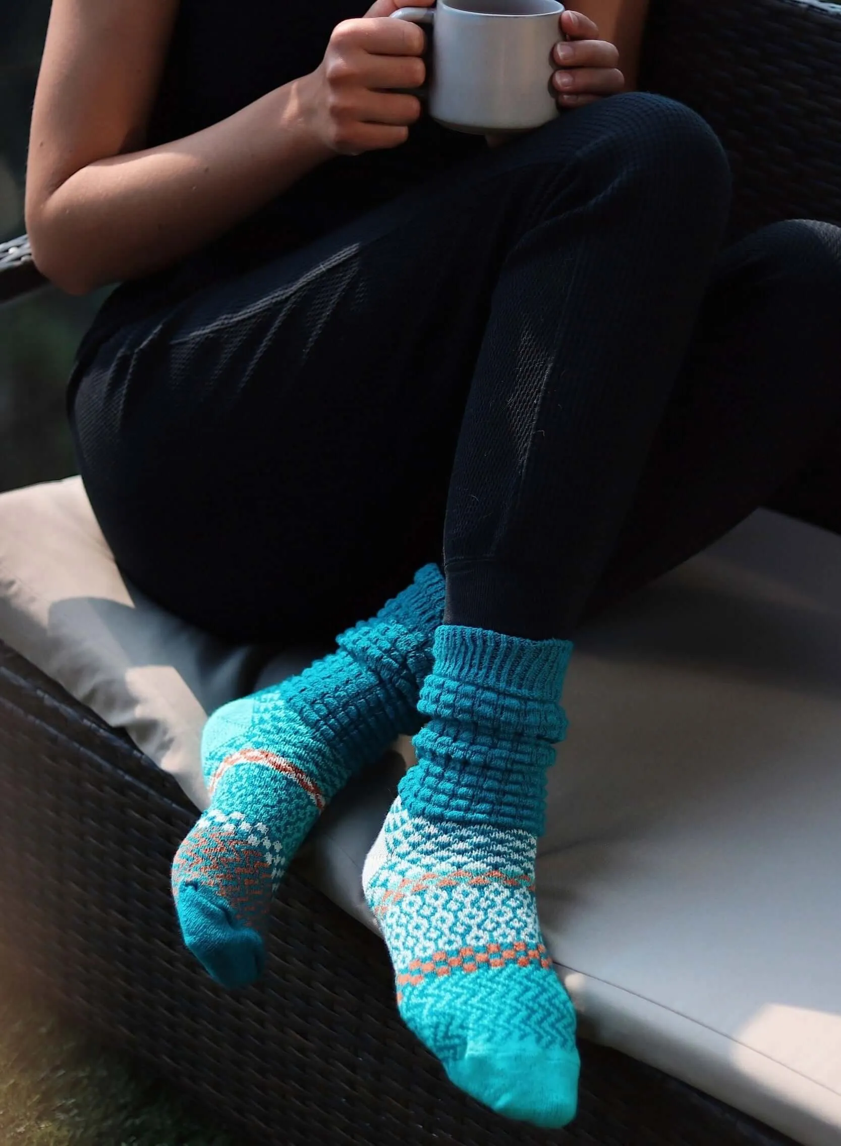 ABALONE Knitted Fusion Slouch Socks Made in USA
