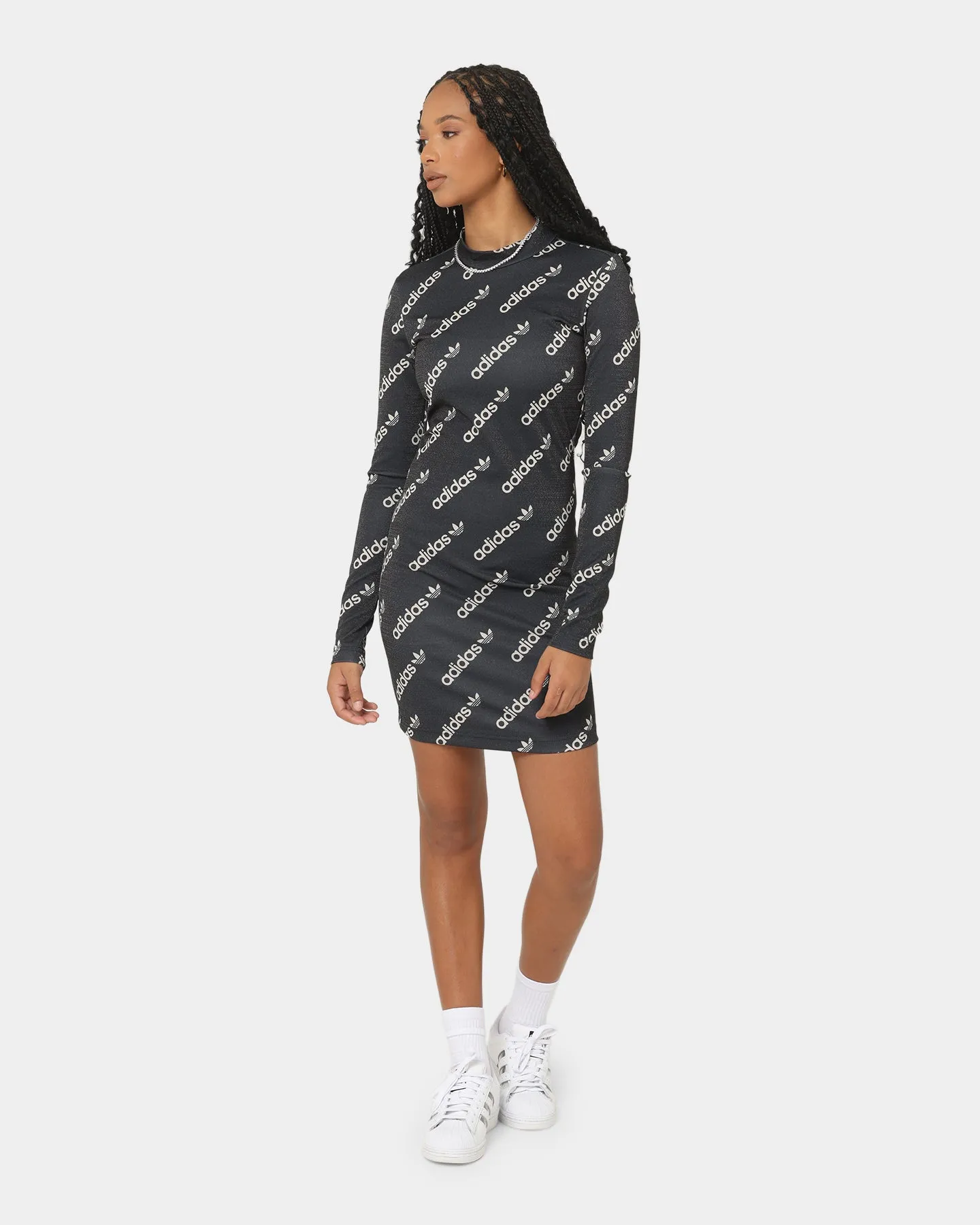 Adidas Long Sleeve Dress Black