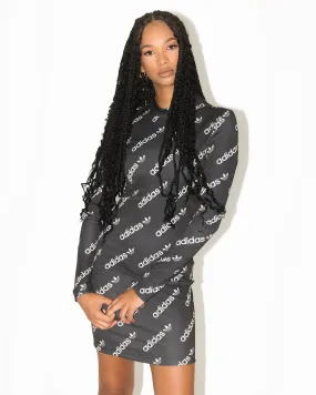 Adidas Long Sleeve Dress Black