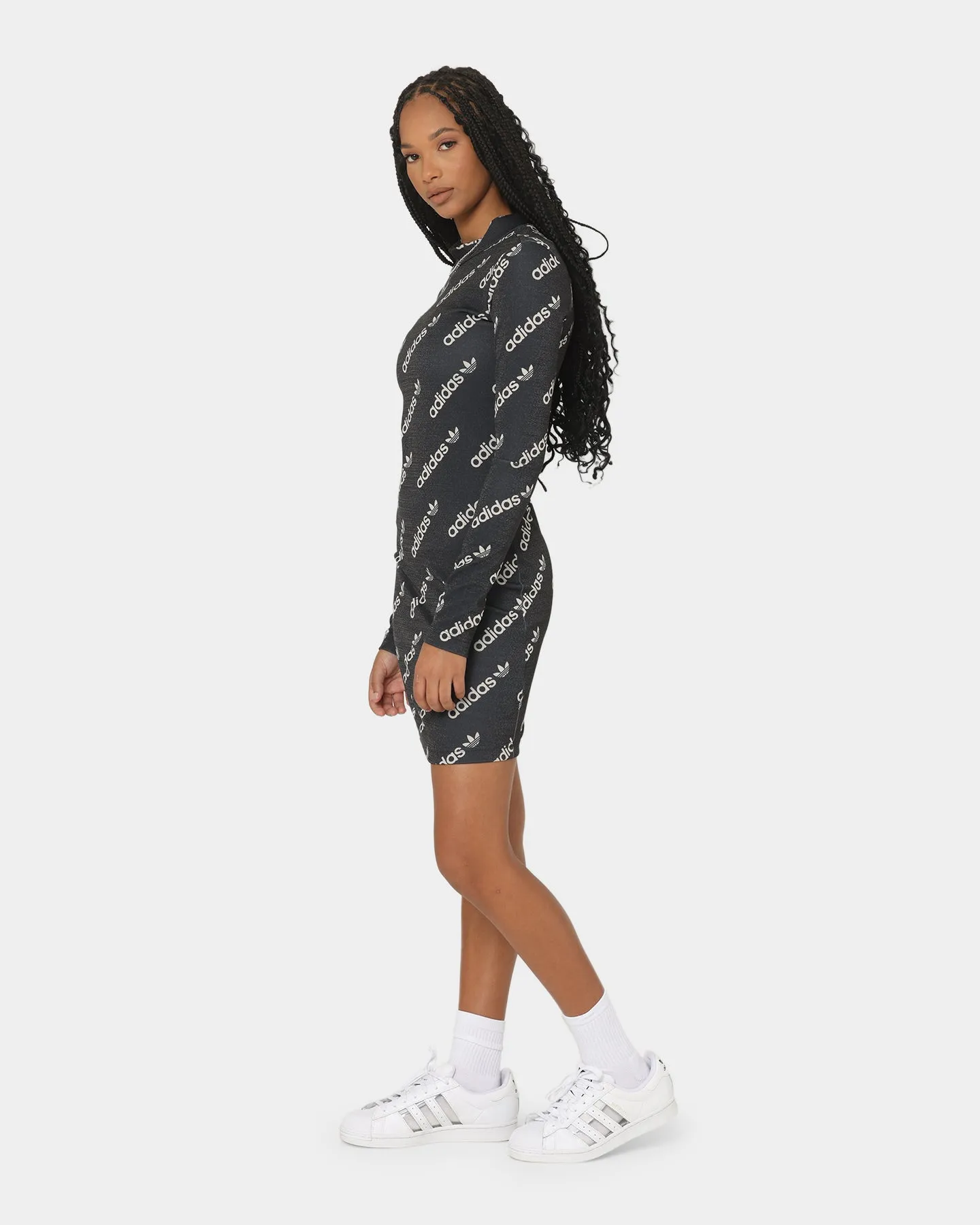 Adidas Long Sleeve Dress Black