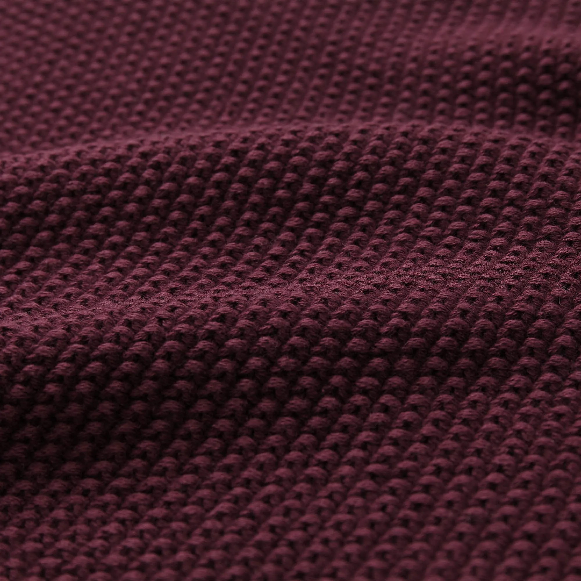 Antua Cotton Blanket [Bordeaux red]