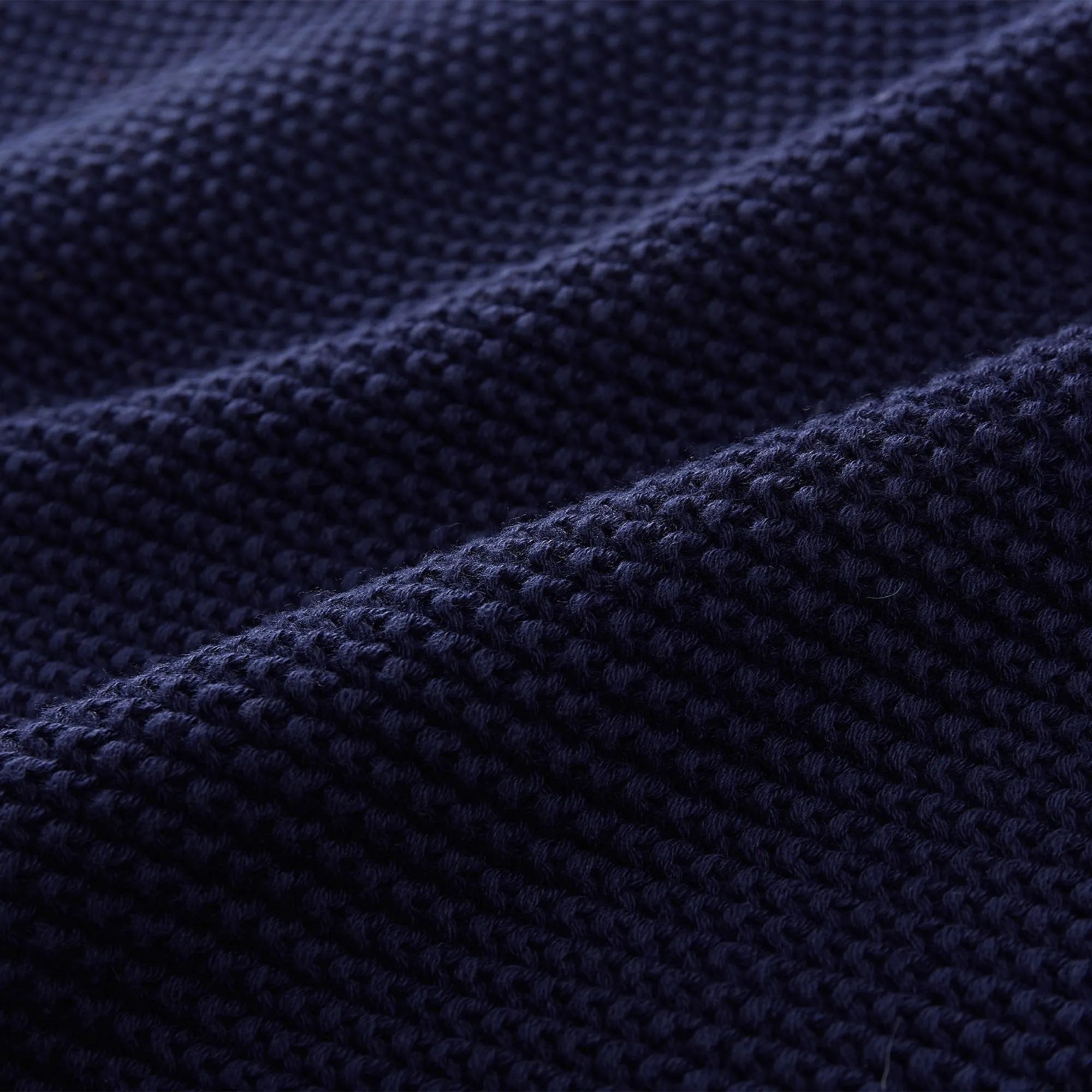 Antua Cotton Blanket [Dark blue]