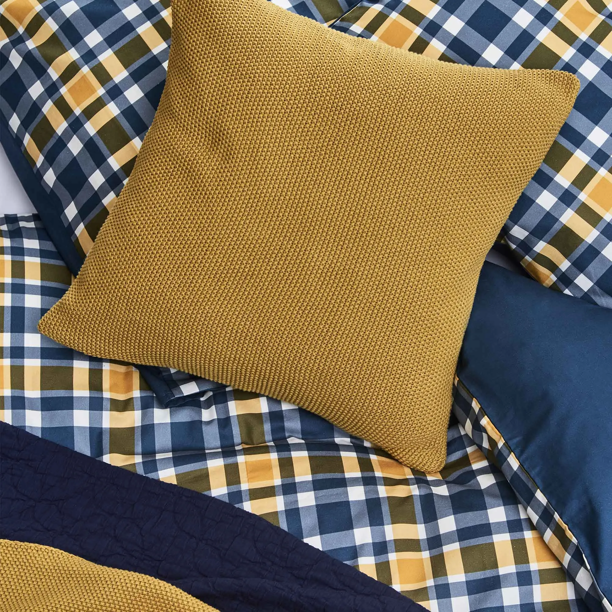 Antua Cushion Cover [Bright mustard]