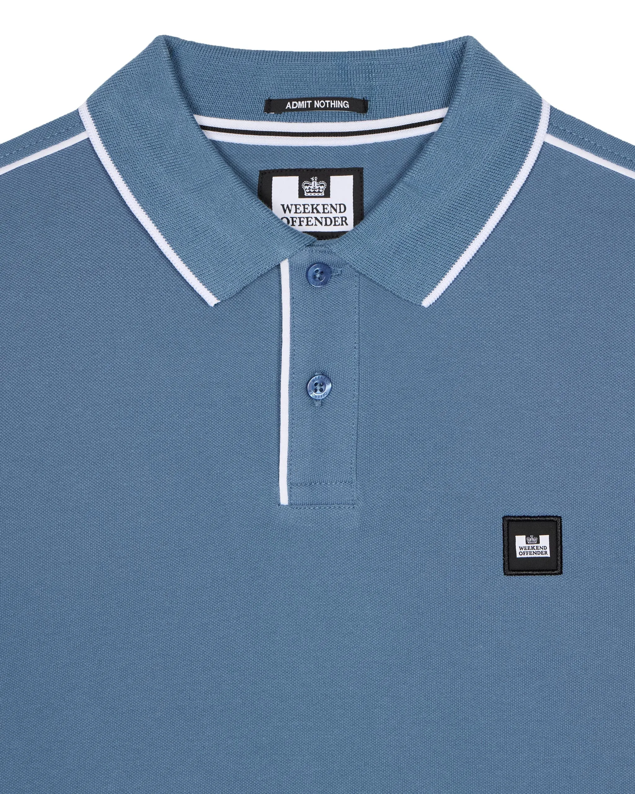 Astola Polo Shirt Baltic Blue/White