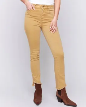Asymmetrical Hem Bootcut Pants