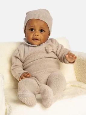 Baby Boy Hugo Collection 3-piece Knitted Set-Beige