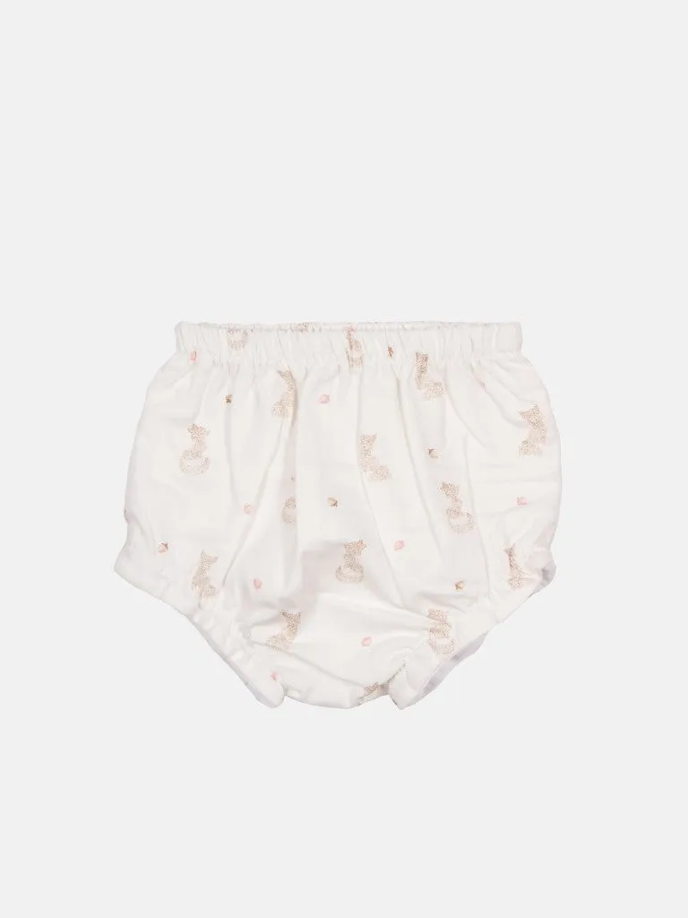 Baby Girl Mara Collection Knitted Set-Grey with Cream Bow