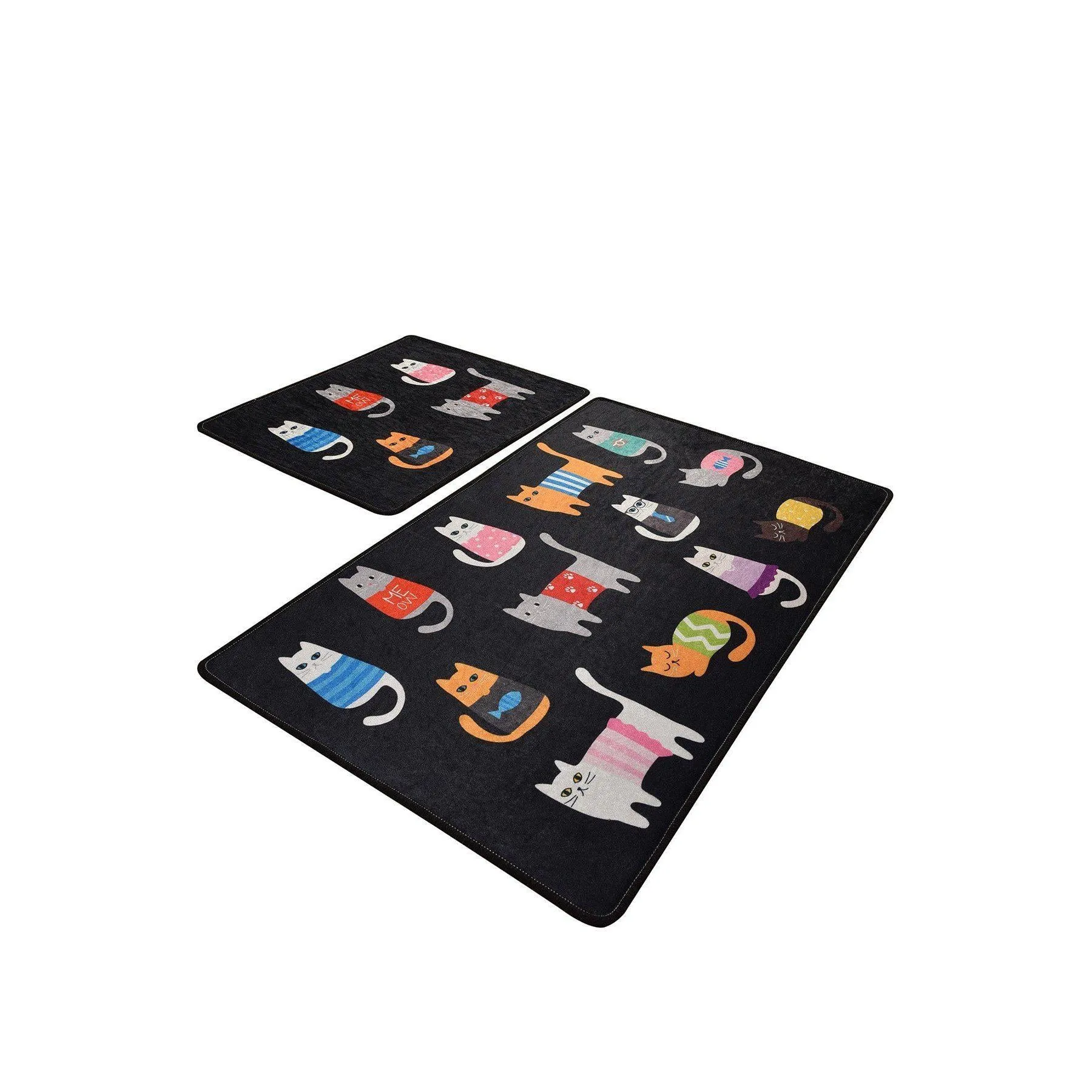 Black Cats  Bath Mat