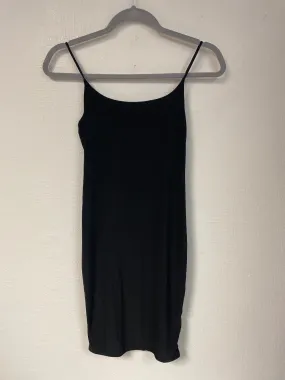 Black slinky bodycon dress, Pretty Little Thing, Size 10 (Polyester, Elastane)