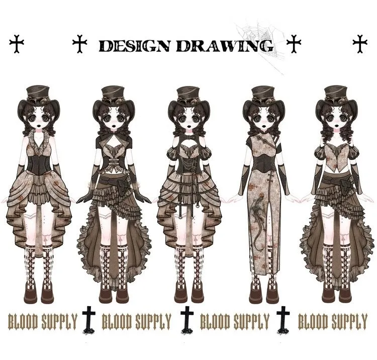 [Blood Supply] Dragon Era steampunk corset Vest top