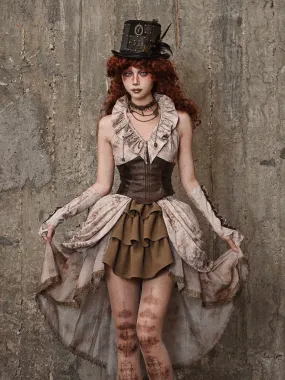 [Blood Supply] Dragon Era steampunk corset Vest top