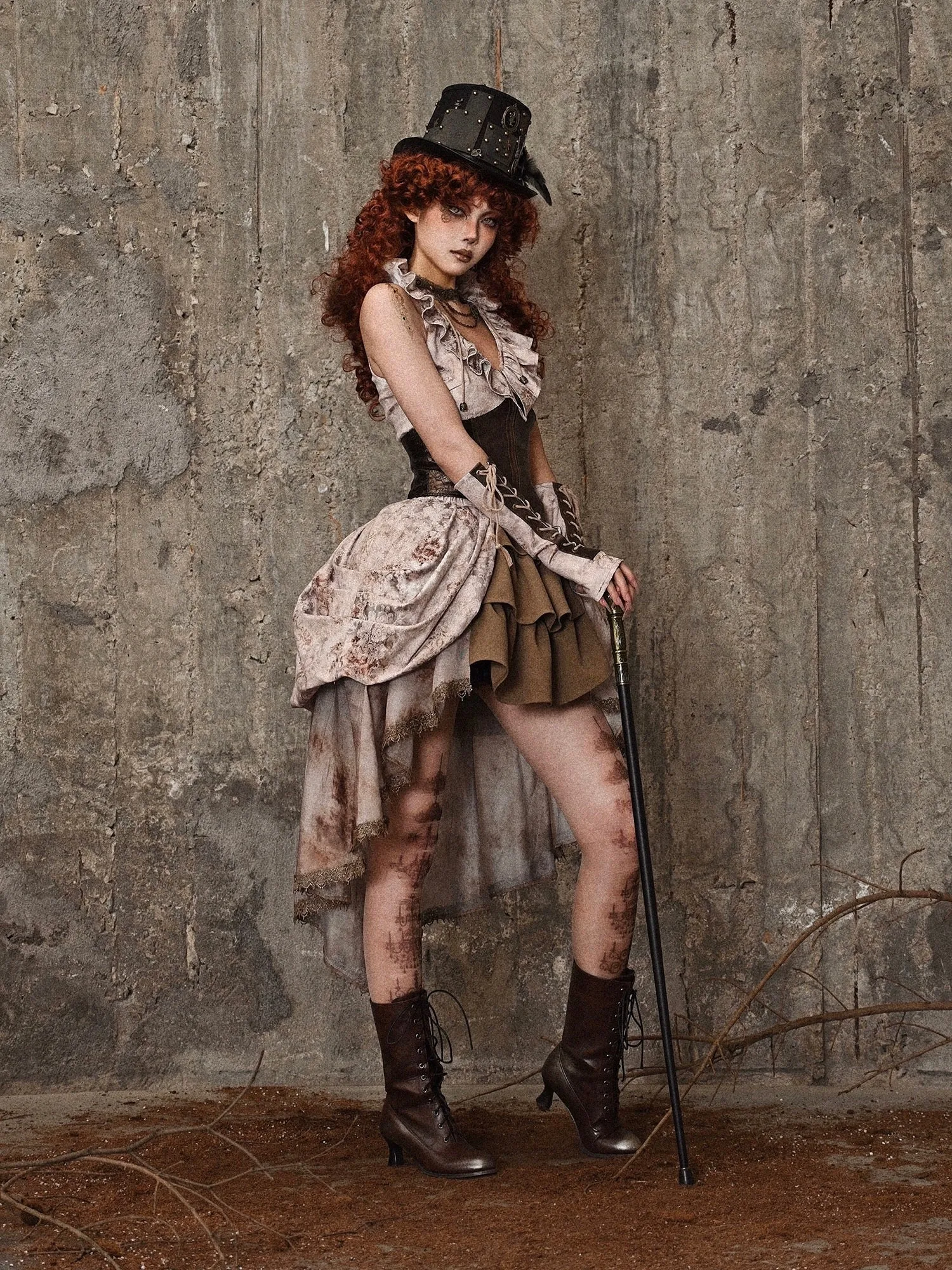 [Blood Supply] Dragon Era steampunk corset Vest top
