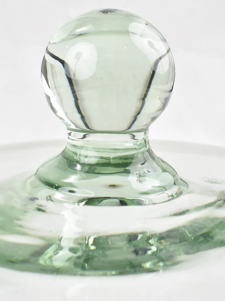Blown glass cloche dome from a patisserie 6¾" x 7½"