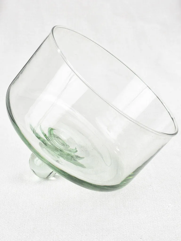 Blown glass cloche dome from a patisserie 6¾" x 7½"