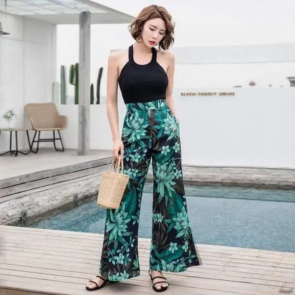 Bohemian Wide Leg Holiday Pants