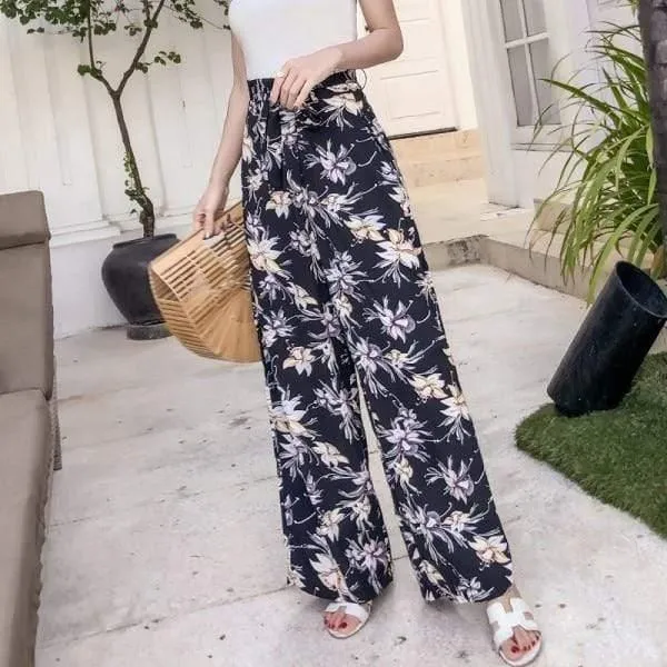 Bohemian Wide Leg Holiday Pants