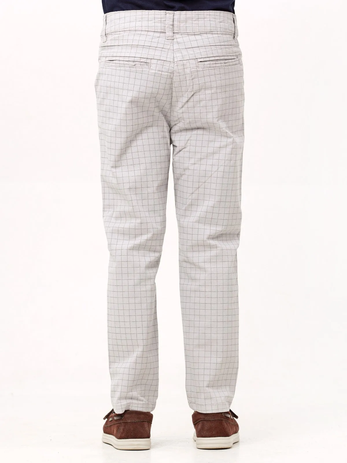 Boy's Light Grey Chino Pant - EBBCP23-010