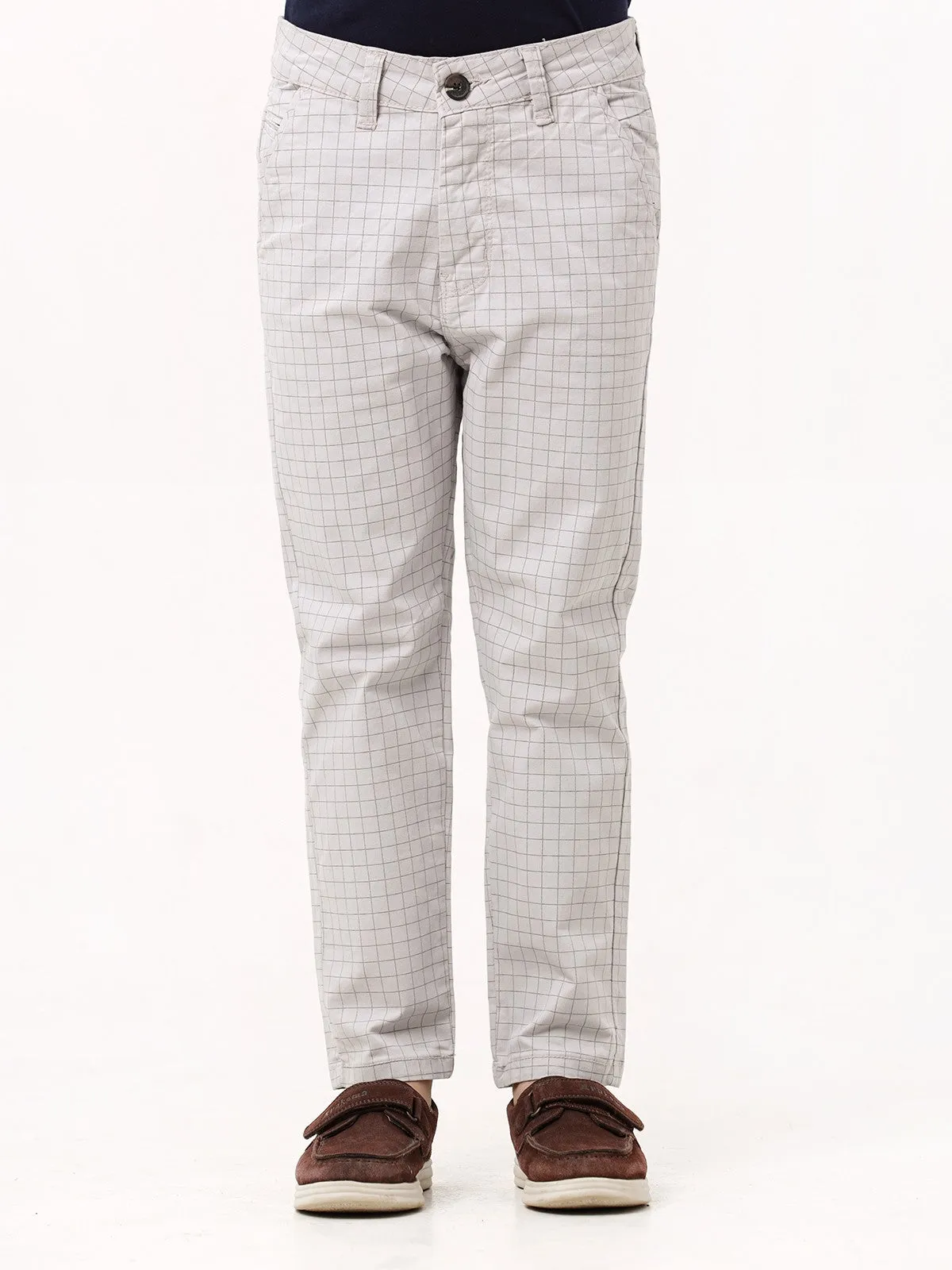 Boy's Light Grey Chino Pant - EBBCP23-010