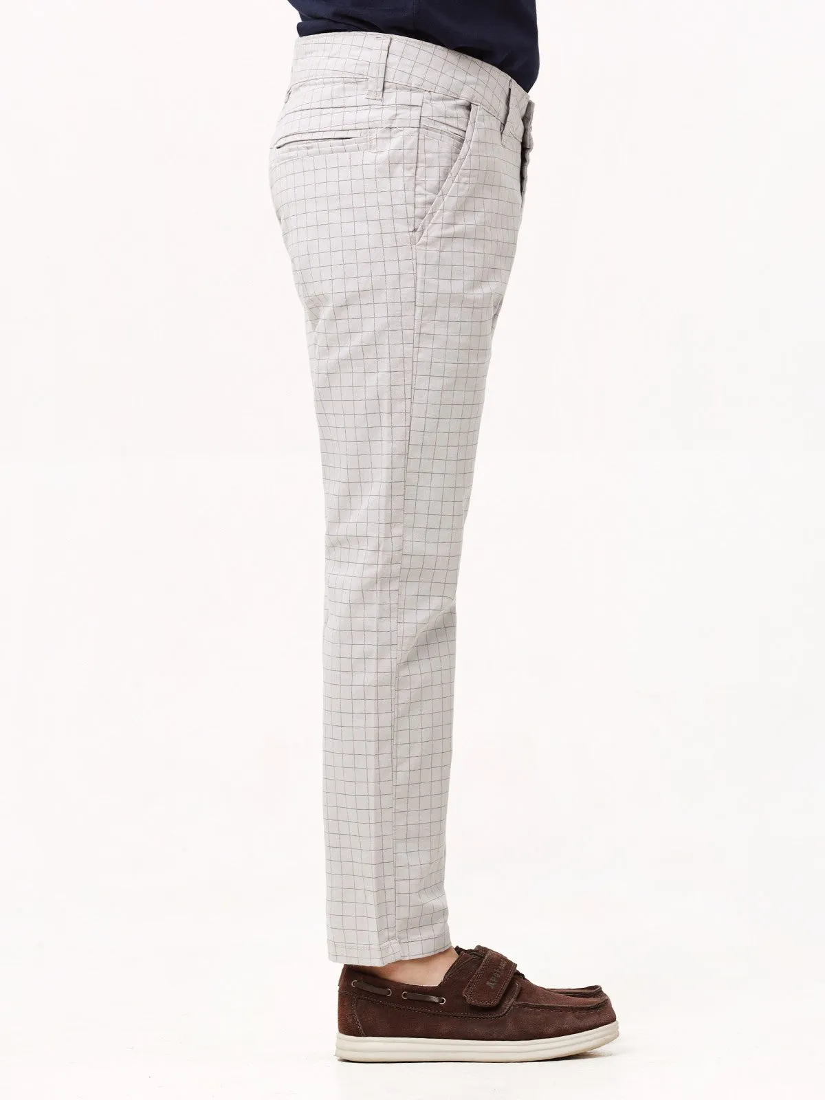 Boy's Light Grey Chino Pant - EBBCP23-010
