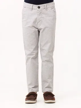 Boy's Light Grey Chino Pant - EBBCP23-010