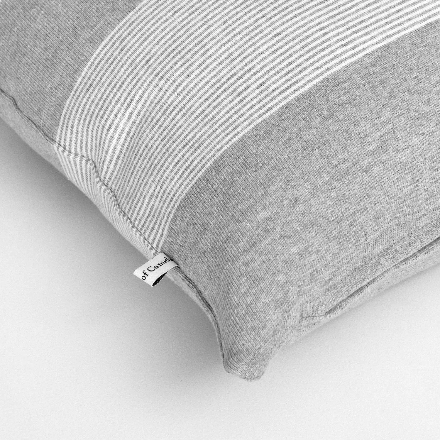 Brant Cushion Cover Ash and White