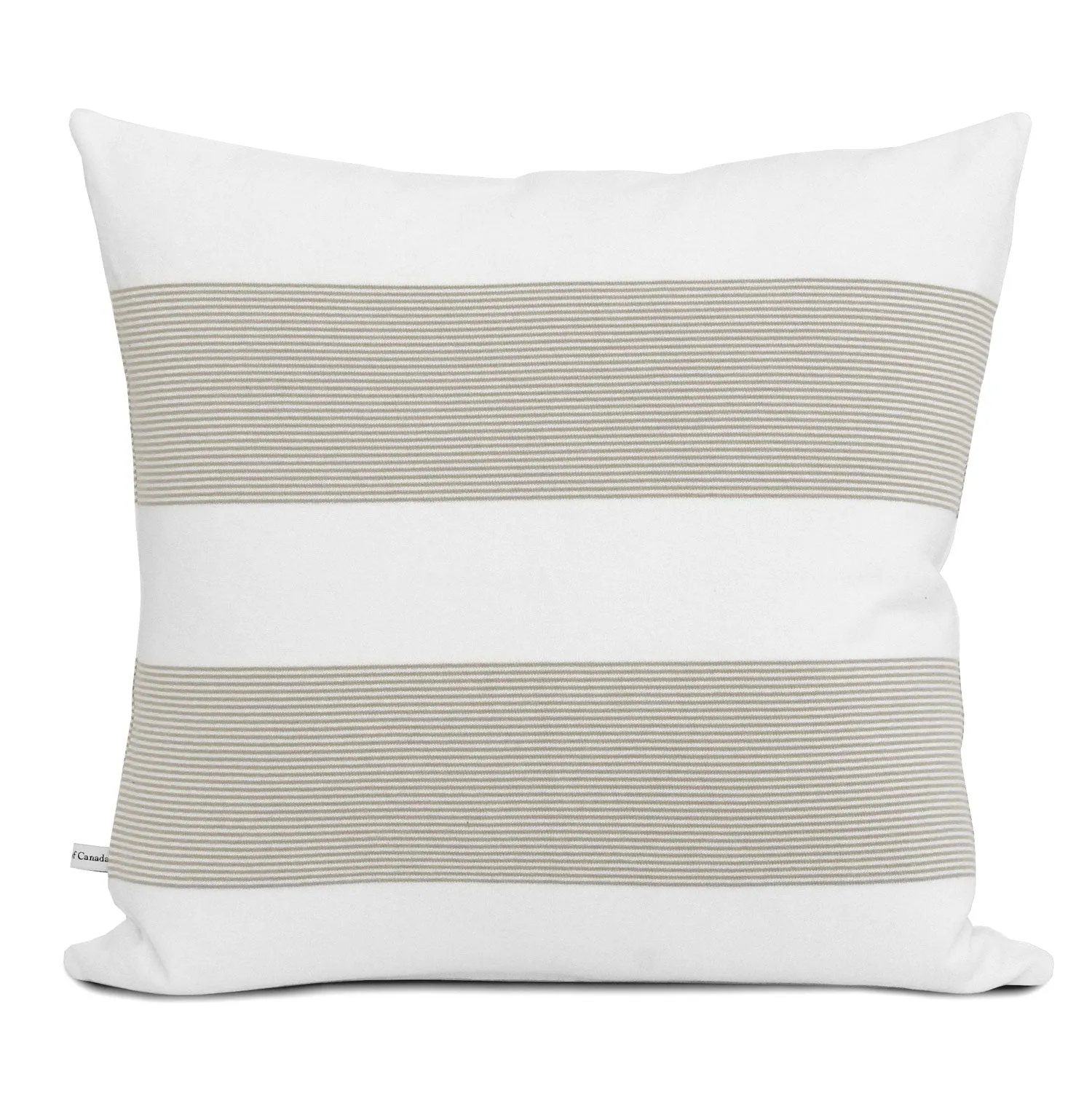 Brant Cushion Cover White and Taupe