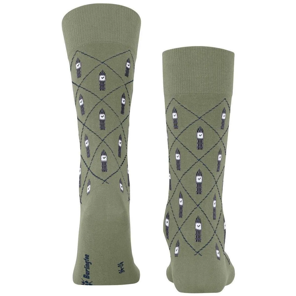 Burlington Big Ben Socks - Leaf Green
