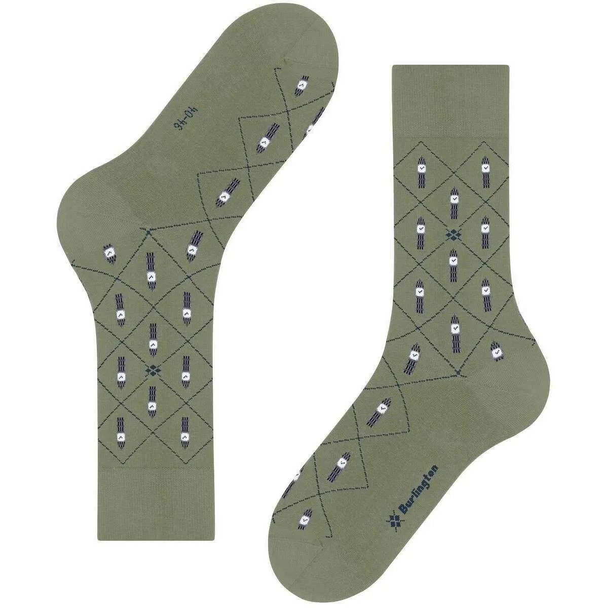 Burlington Big Ben Socks - Leaf Green