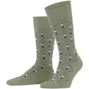 Burlington Big Ben Socks - Leaf Green