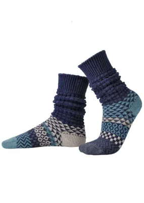 CERULEAN Knitted Fusion Slouch Socks Made in USA