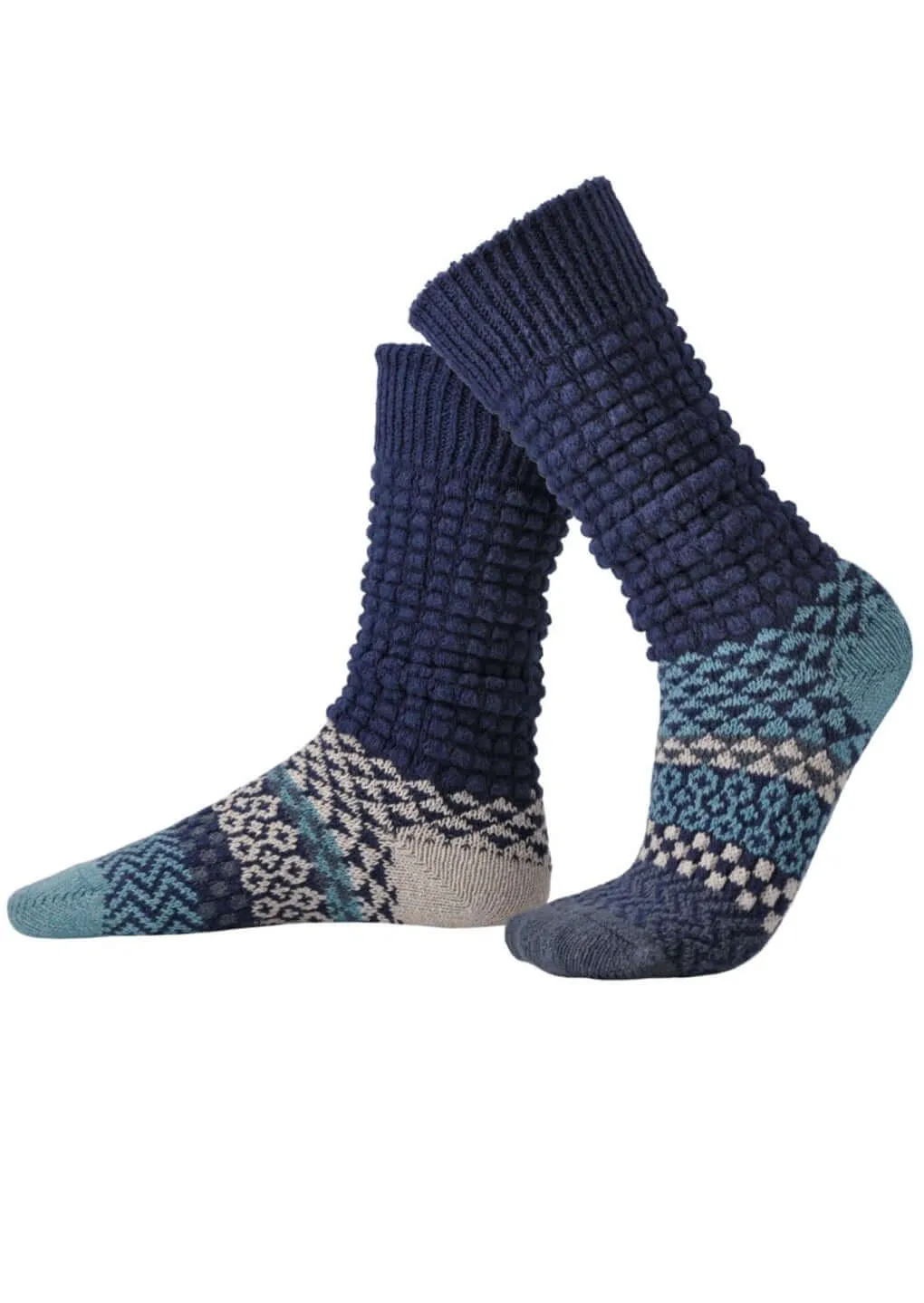 CERULEAN Knitted Fusion Slouch Socks Made in USA