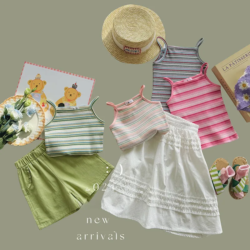 Children’s Cartoon Embroidered Summer Vest