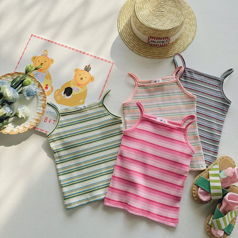 Children’s Cartoon Embroidered Summer Vest