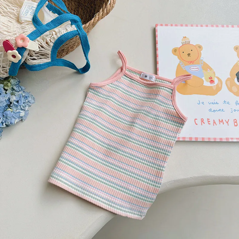 Children’s Cartoon Embroidered Summer Vest