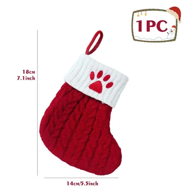 Christmas Alphabet Knitting Socks Tree Ornaments