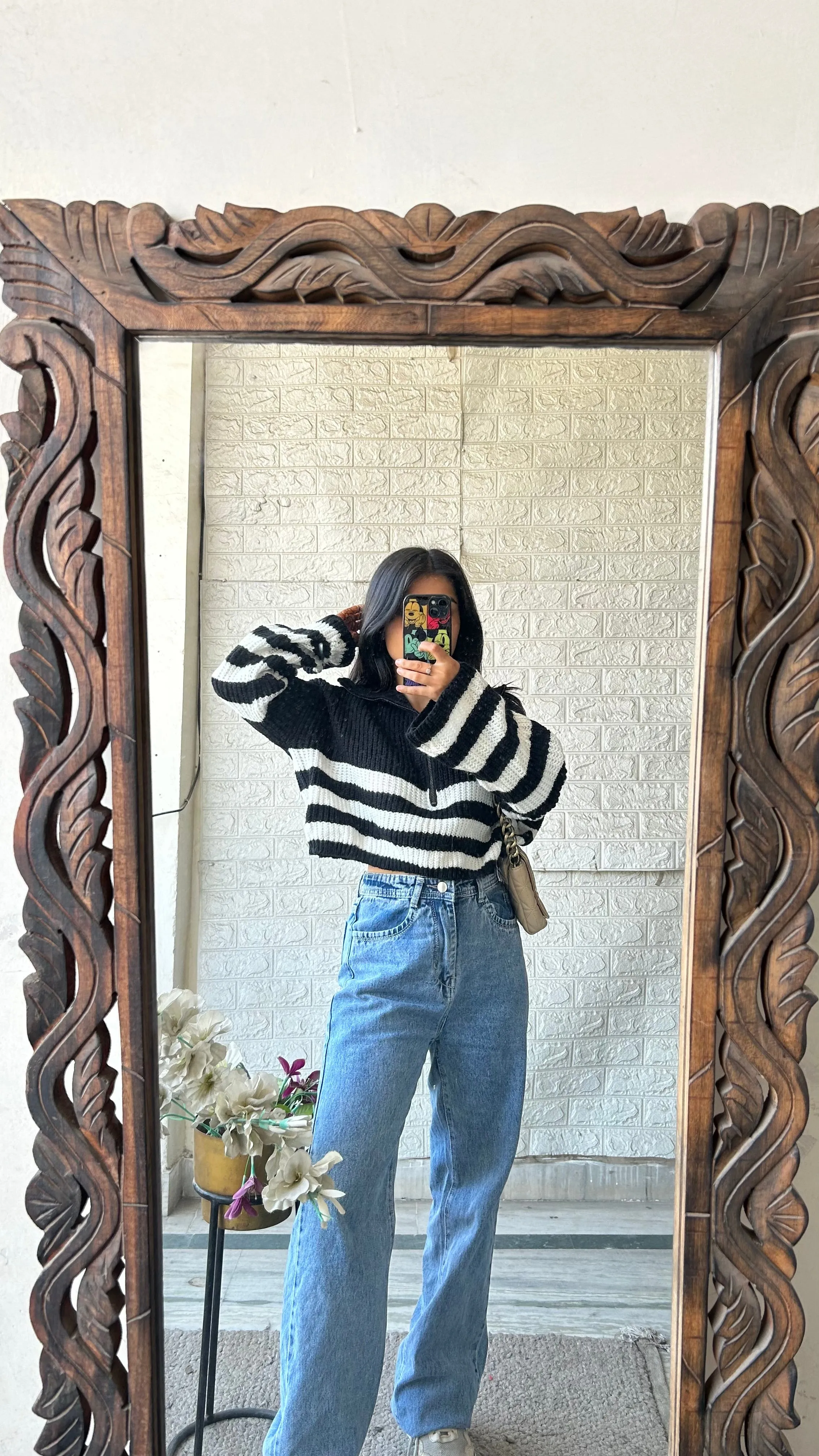 Crop zipper M