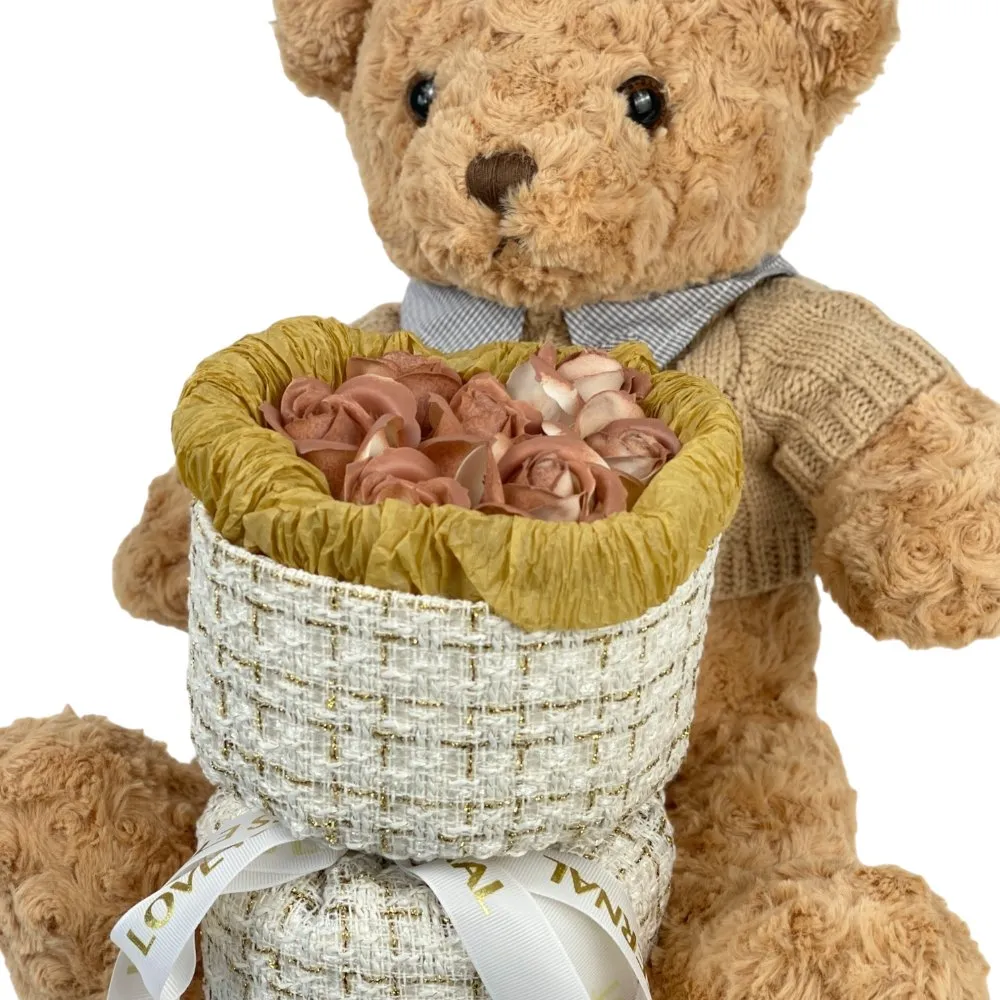 Cuddle Bear Huggies Bouquet - Soap Flower