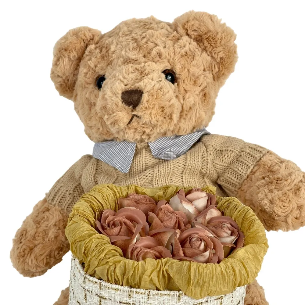 Cuddle Bear Huggies Bouquet - Soap Flower