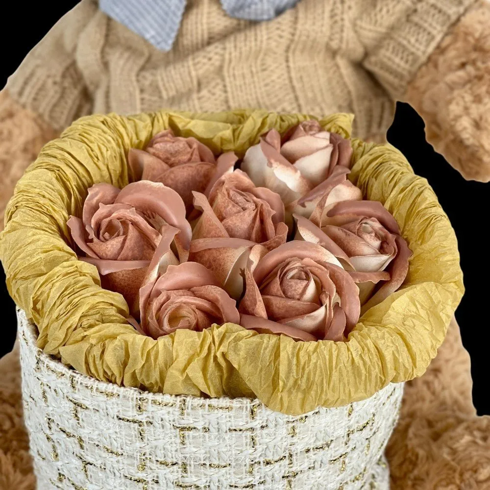 Cuddle Bear Huggies Bouquet - Soap Flower