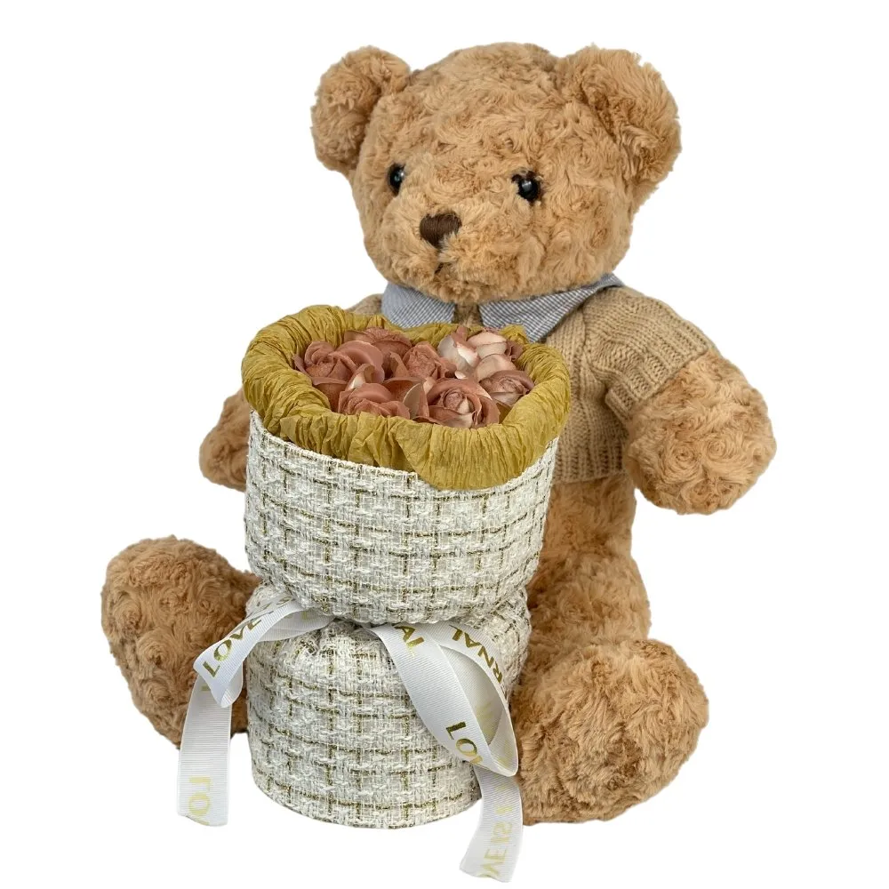 Cuddle Bear Huggies Bouquet - Soap Flower