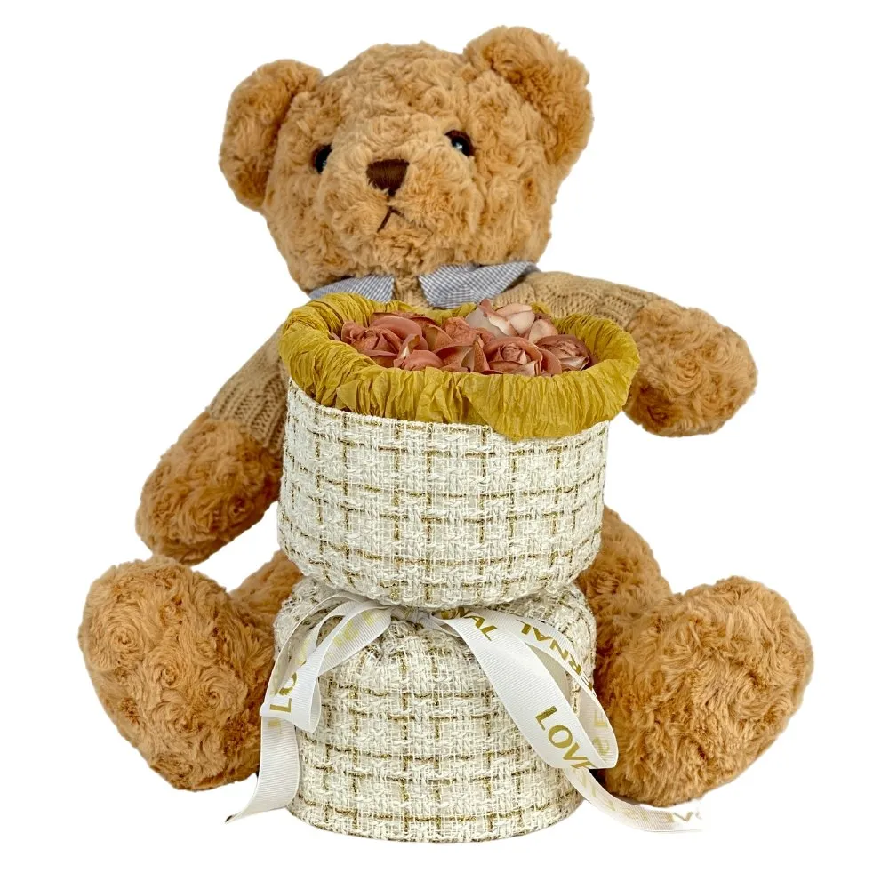 Cuddle Bear Huggies Bouquet - Soap Flower