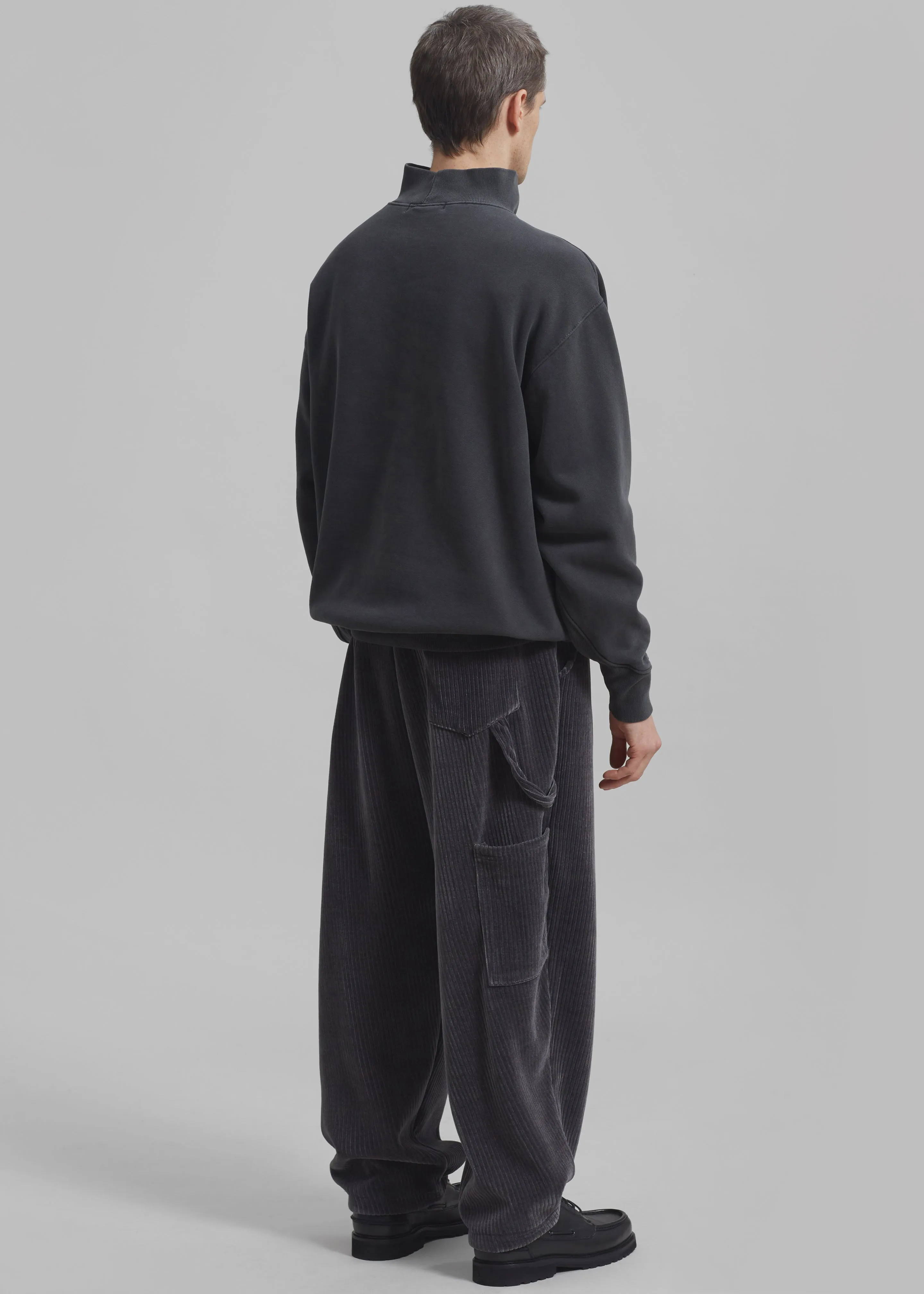Declan Corduroy Pants - Charcoal
