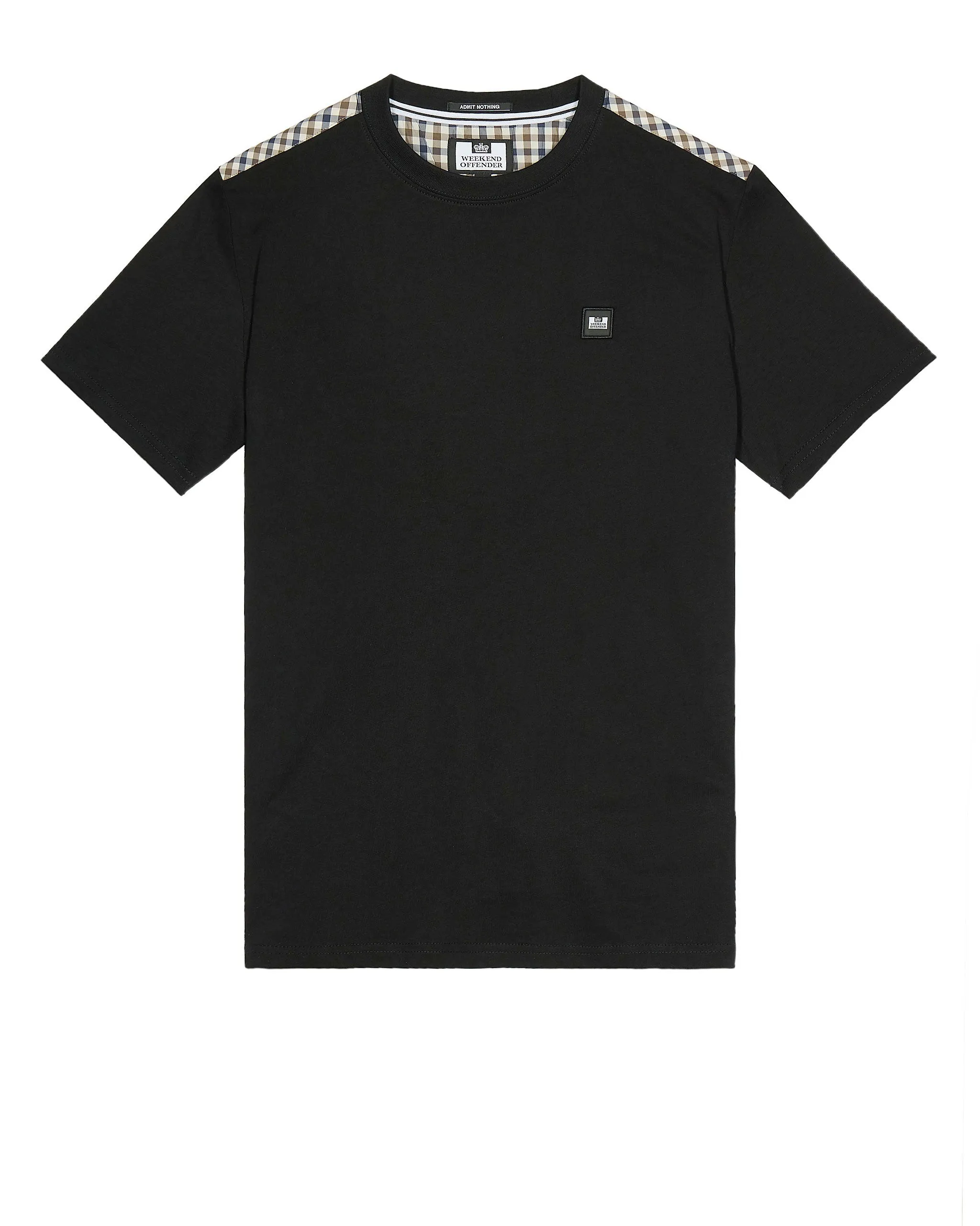 Diaz T-Shirt Black/Mid House Check