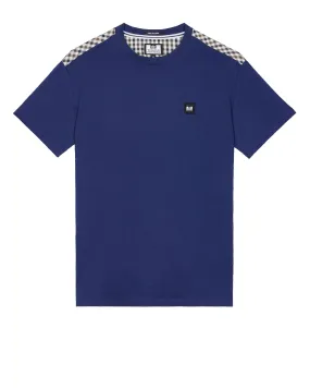 Diaz T-Shirt Bright Navy/Mid House Check