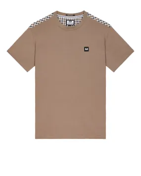 Diaz T-Shirt Mocha Brown/Mid House Check