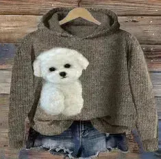 Digital Printing Dog Pattern Sweater Men